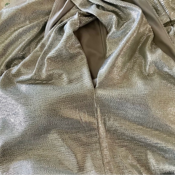 Jennifer Lopez Sexy Silver X Strap Open Back Jumper Jumpsuit L - Picture 7 of 9